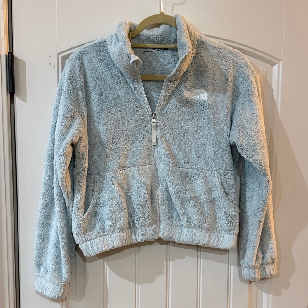 Girls The North Face Cozy Blue Fleece Jacket